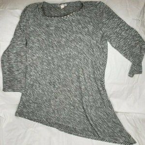 DB Established 1962 Long Sleeve Asymmetrical Top L